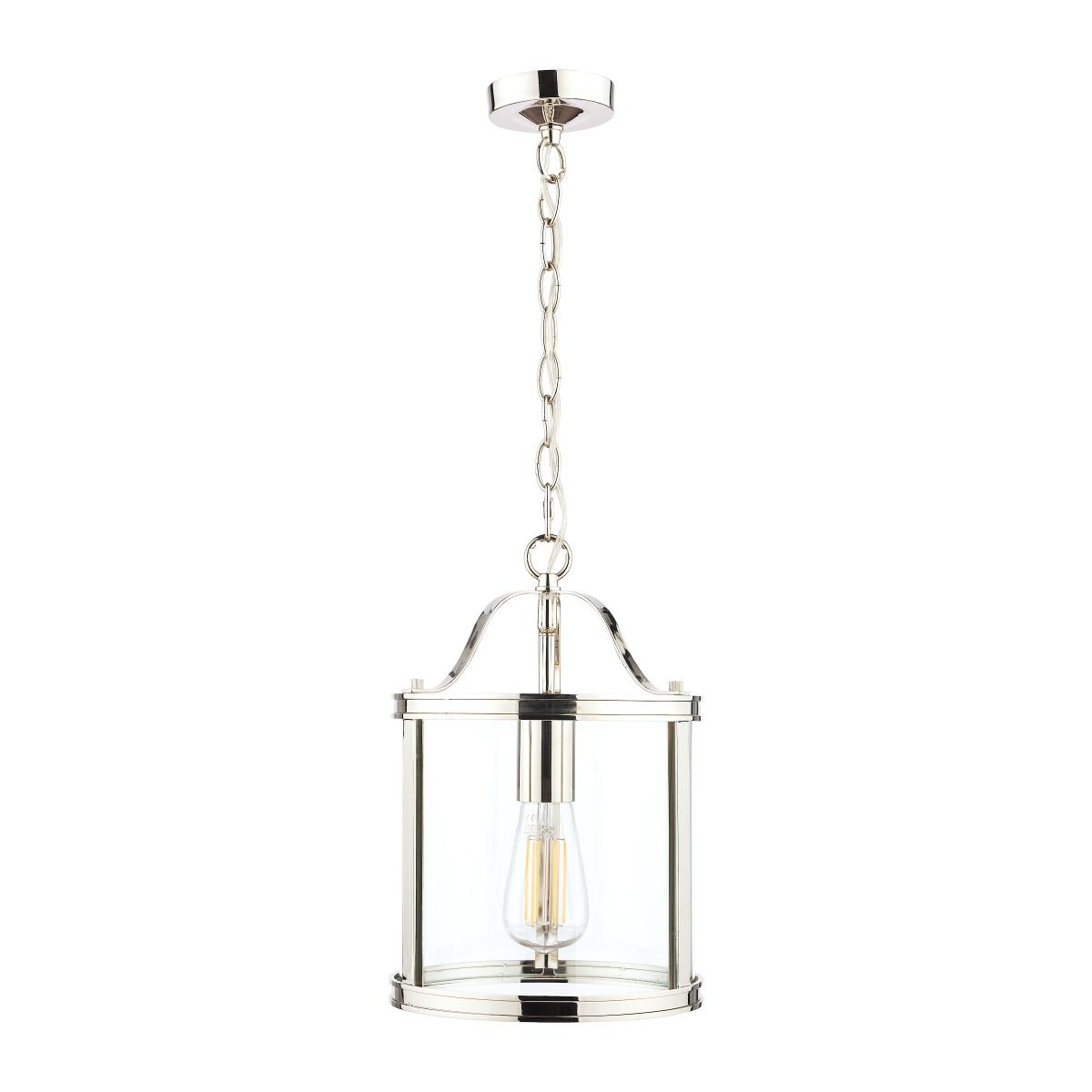 Harrington 1 light pendant polished nickel